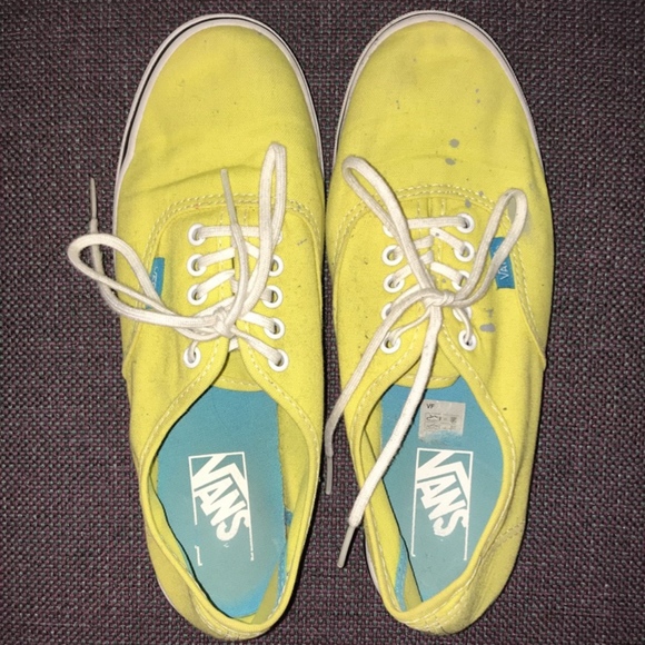 bright yellow vans